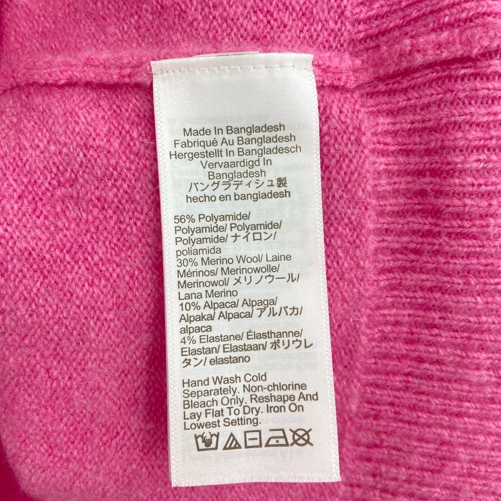 J. Crew Pink Rollneck Sweater Small - Picture 6 of 7